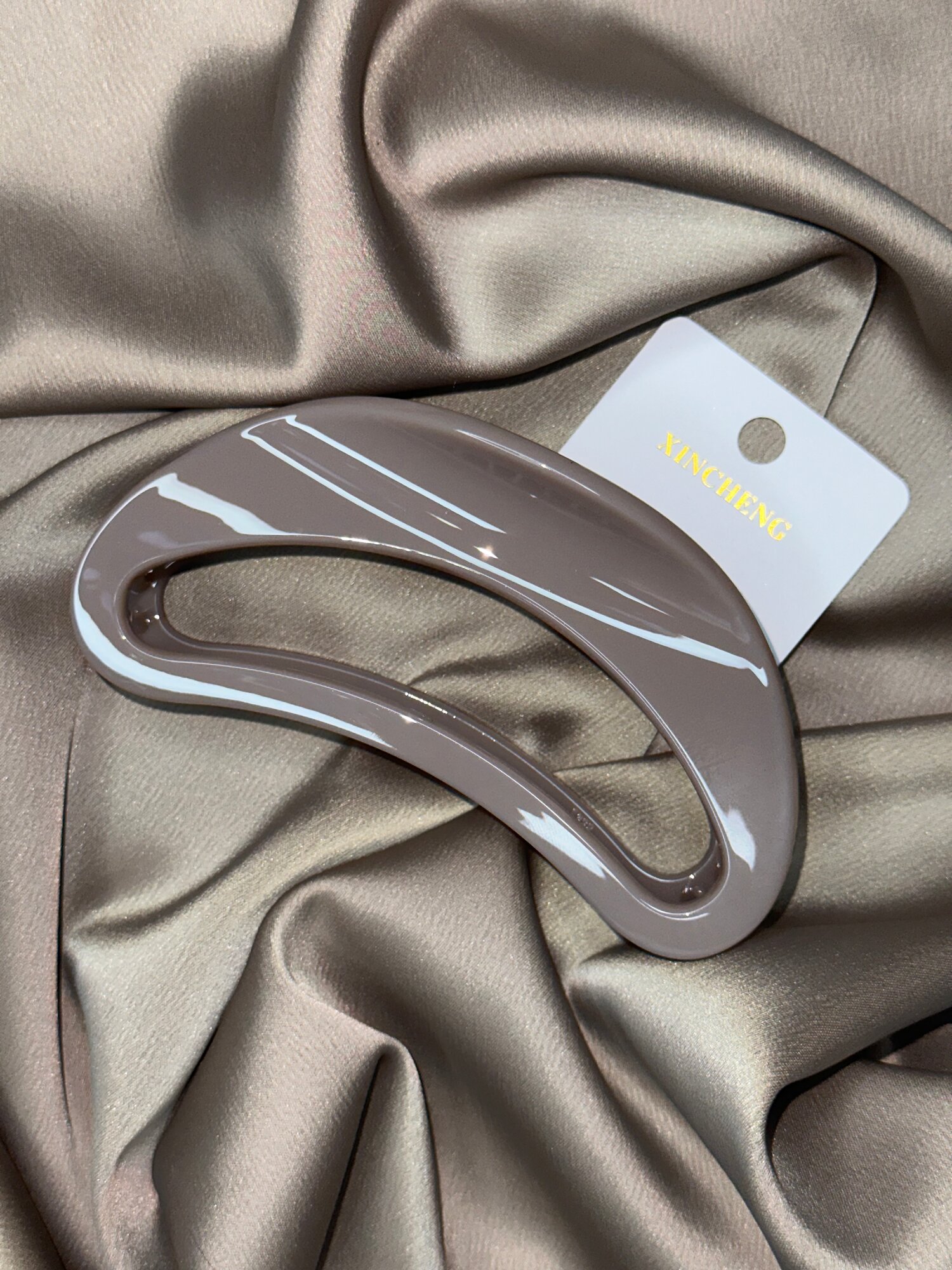 Стильная , модная заколка, в корейском стиле, радуга, премиум люкс, цвет эксклюзивный кофейный