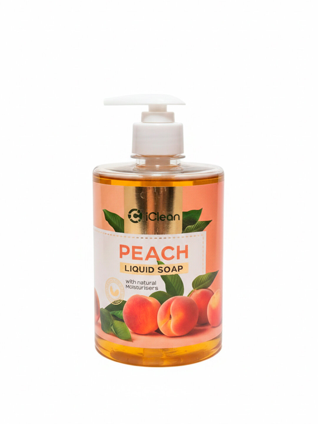 Жидкое мыло Peach Liquid Soap с ароматом персика, с дозатором, 500мл — фото 1