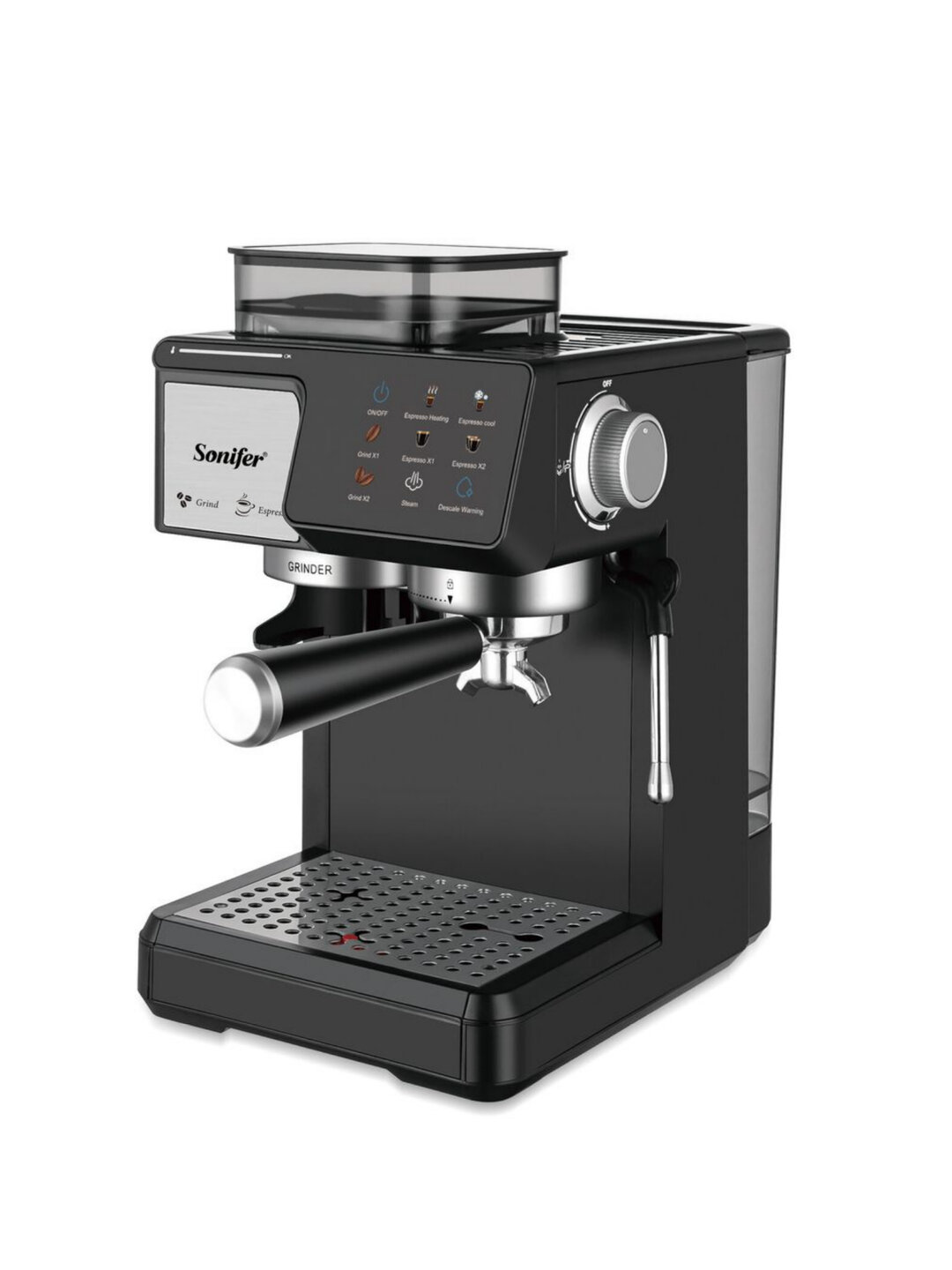 Кофемашина Sonifer SF‑3589 / 3529 / 3599 / 3575 / 3573 — Espresso, Latte, Cappuccino, многофункциональная
