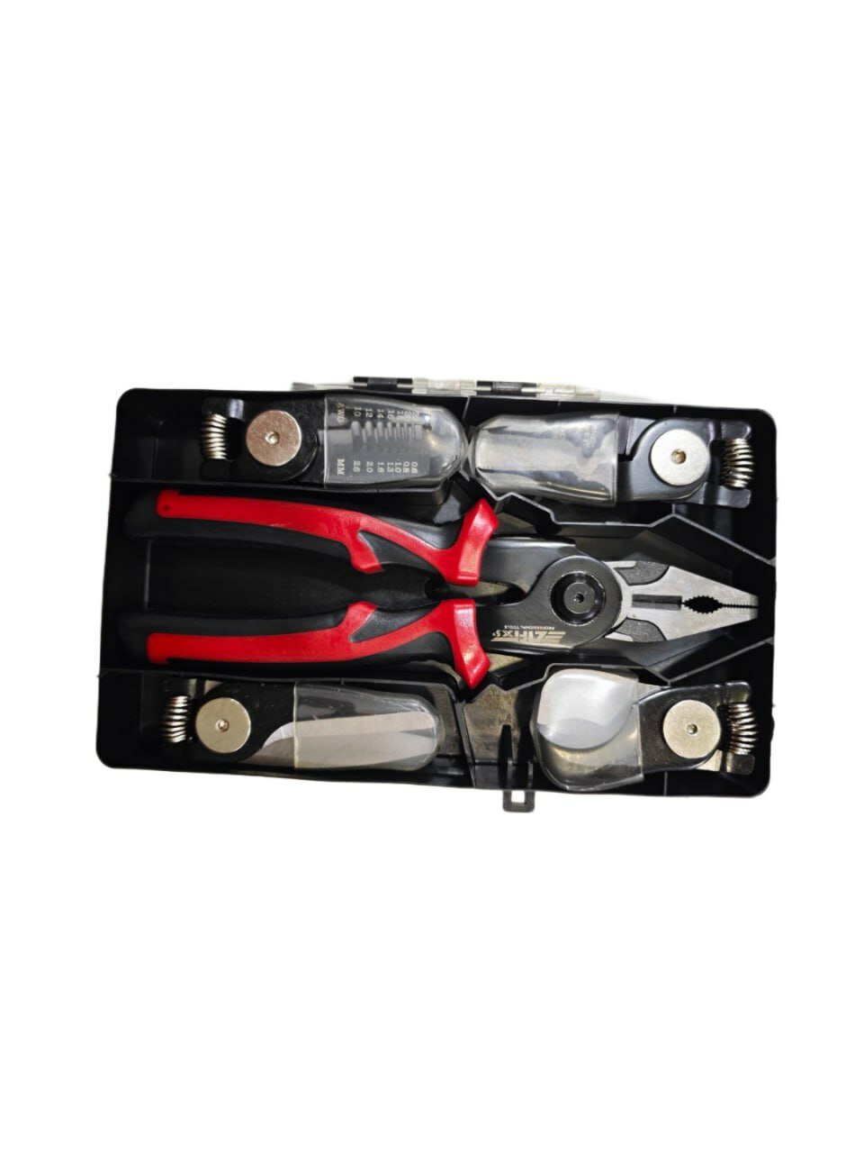 Набор инструментов, плоскогубцы, мультитул, сменные насадки, кейс для хранения, 5 в 1