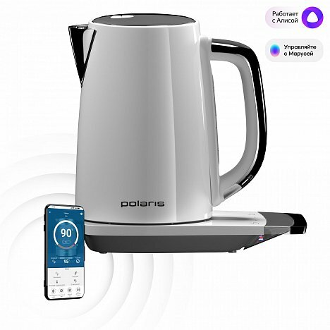 Чайник Polaris PWK 1755CAD WIFI IQ Home Электрочайник Белый