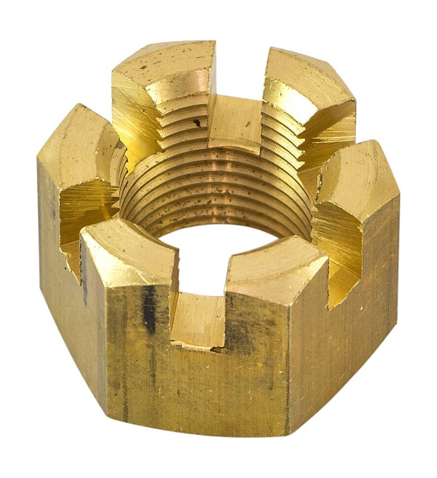 Гайка корончатая на гребной вал Yamaha 100-350, Omax (Москва)