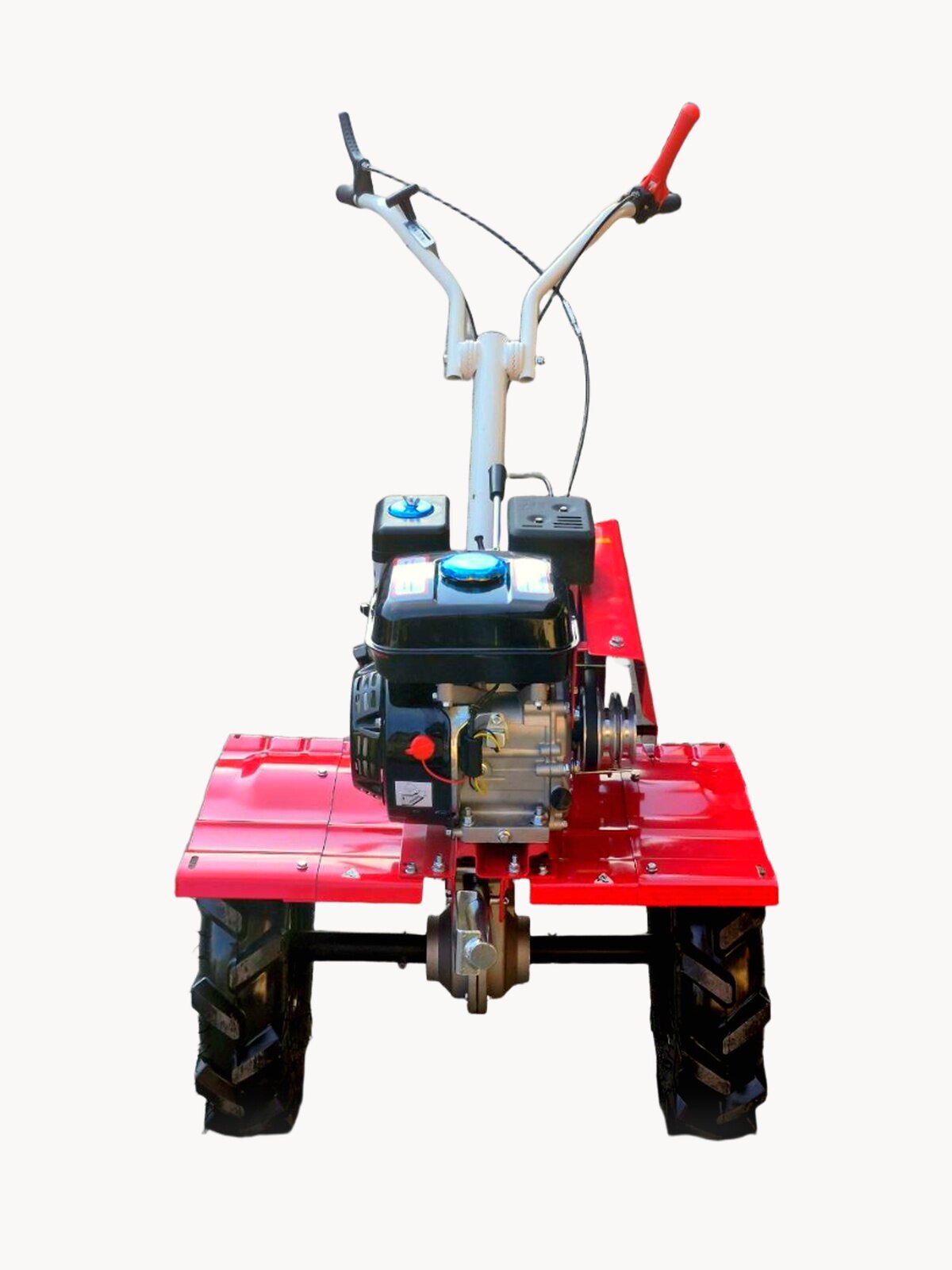 Мотоблок бензиновый Русич Т-8 с 4-тактным одноцилиндровым бензиновым двигателем мощностью 9 л. с.