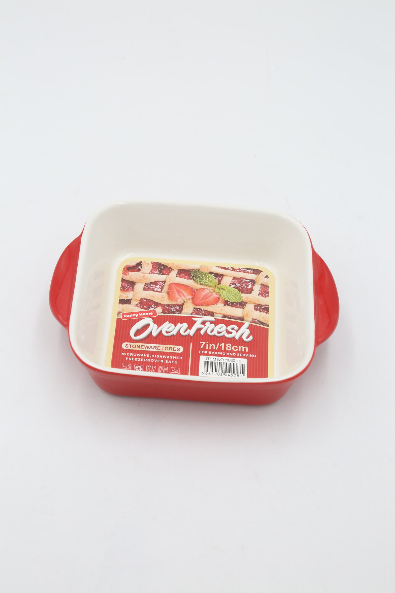 Форма для запекания (керамика) HOMEZAZA DANNY HOME 1030-16 18х14х3см 1шт 24х1