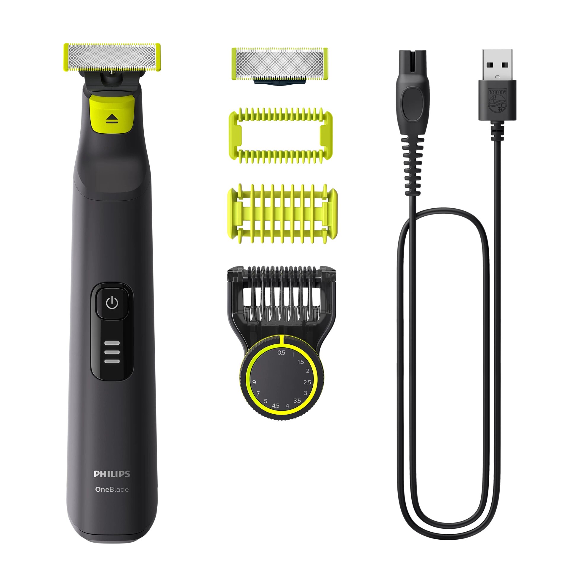 Триммер Philips OneBlade Pro QP6542, для бороды и щетины, плавающее лезвие