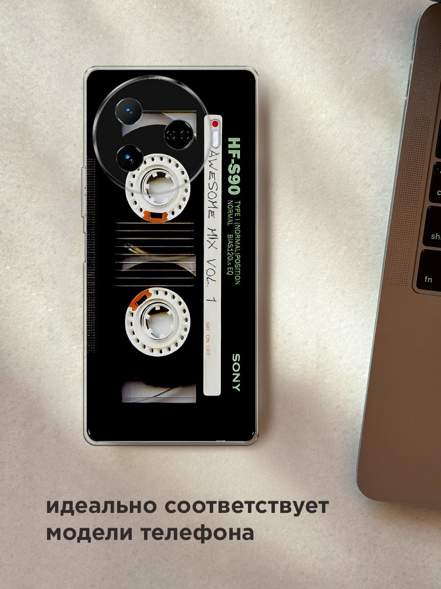 Чехол на Tecno Camon 30 Pro 5G / Текно Камон 30 Про 5G с принтом "Кассета лак" — фото 1