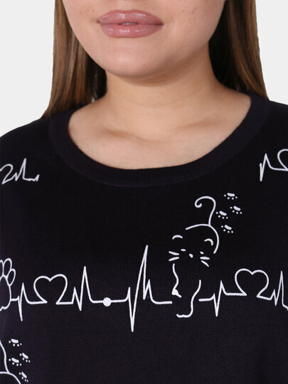 Свитер , размер OneSize, фиолетовый — фото 1