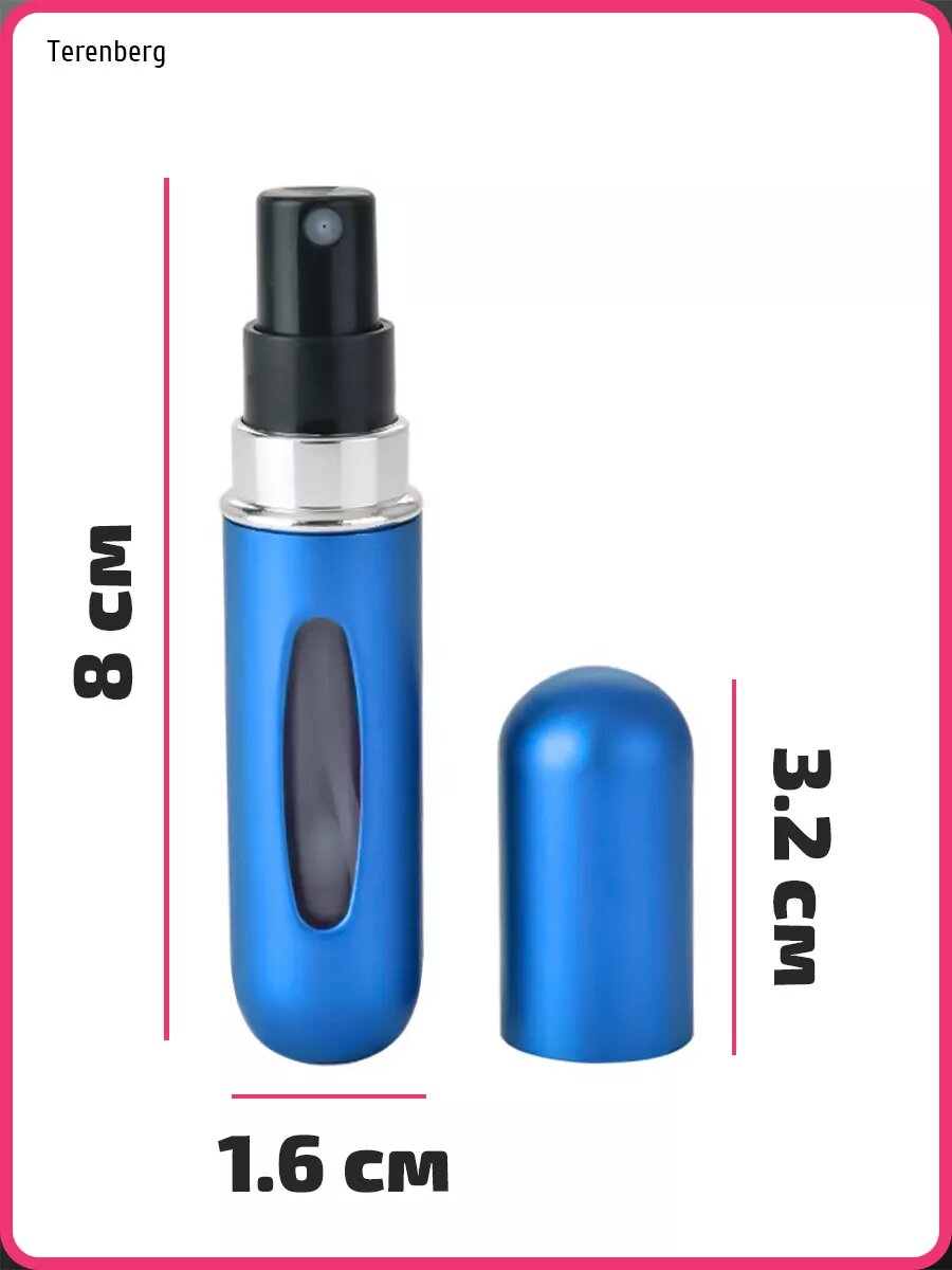 Атомайзер , 1 шт., 5 мл, синий — фото 1