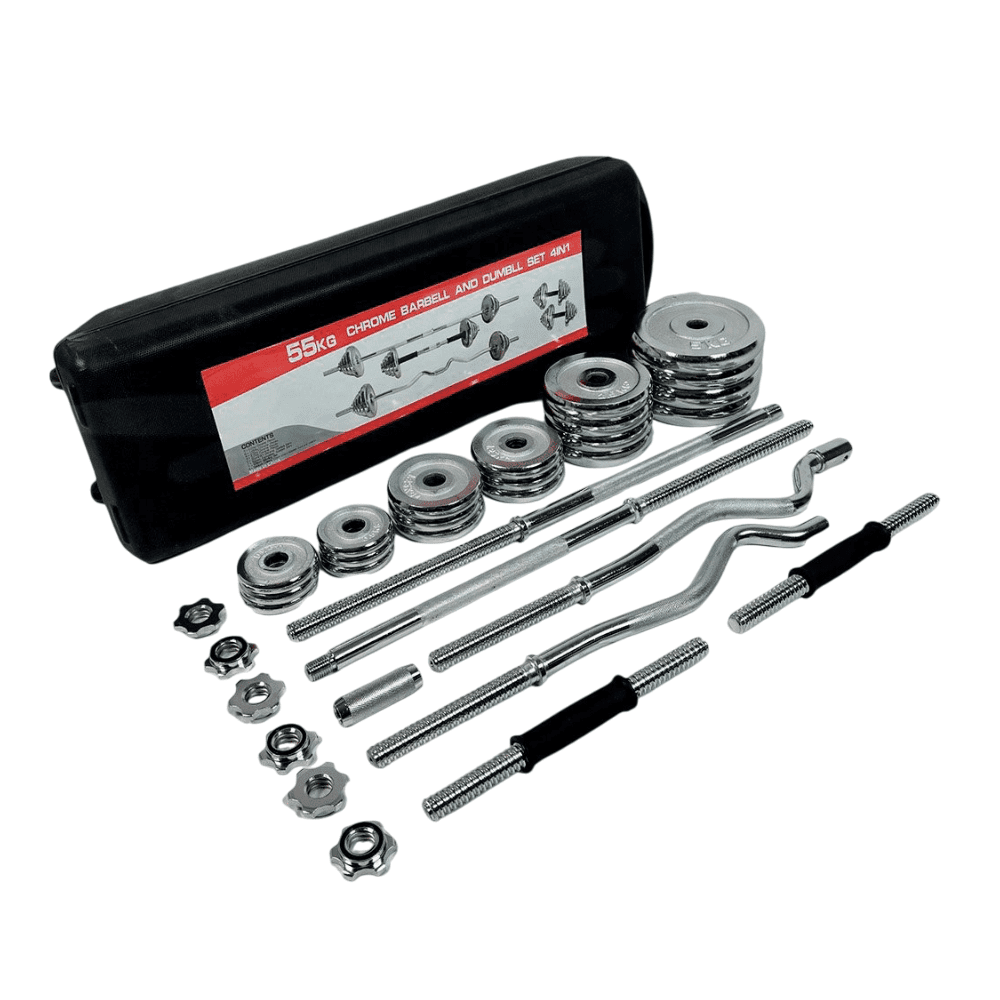 Гантел набор в кейсе 55 кг