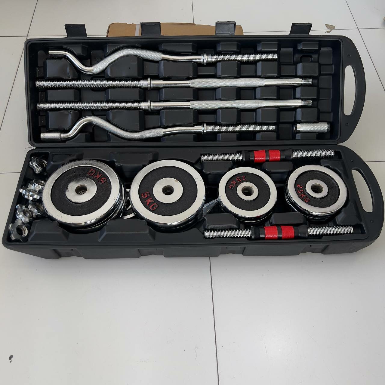 Гантел набор в кейсе 55 кг — фото 1