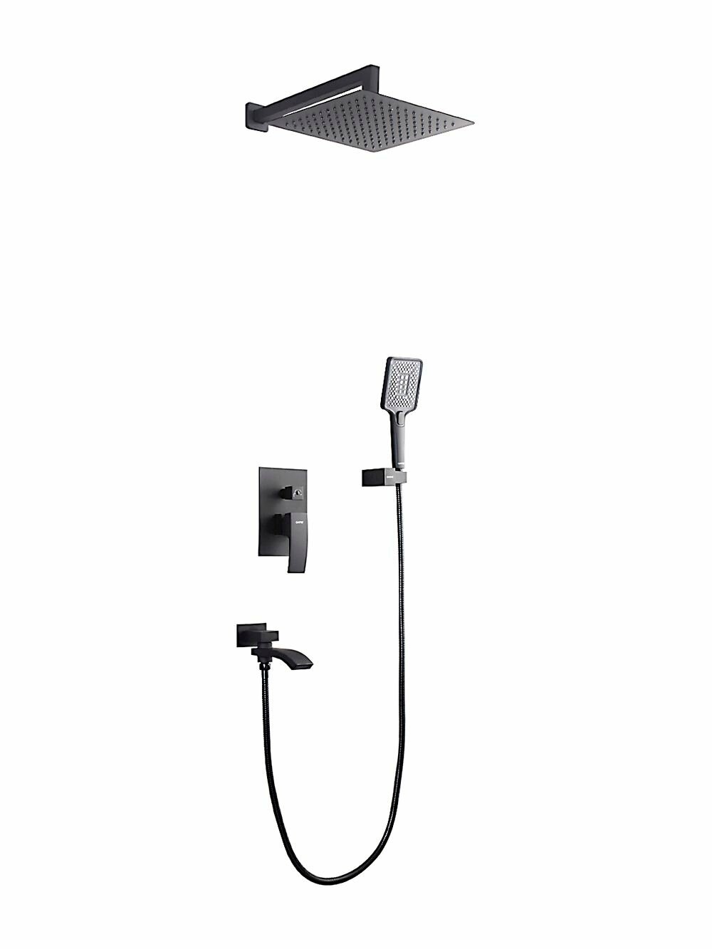 Душевая система скрытого монтажа встроенный комплект Gappo G7107-9
