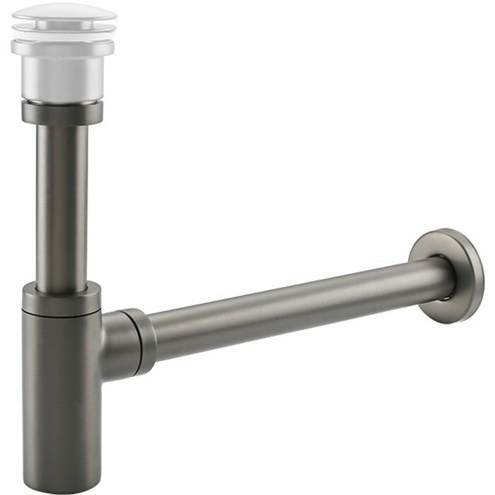 Сифон Frap F82-9 для раковины, оружейная сталь