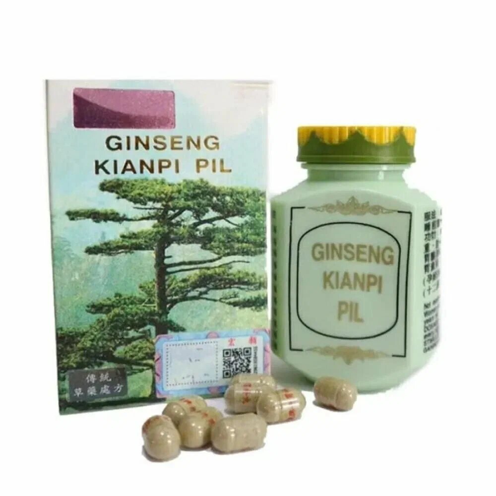 Капсулы для набора мышечной массы не самюван , для набора веса Ginseng Kianpi pil 60 капсул с женьшенем