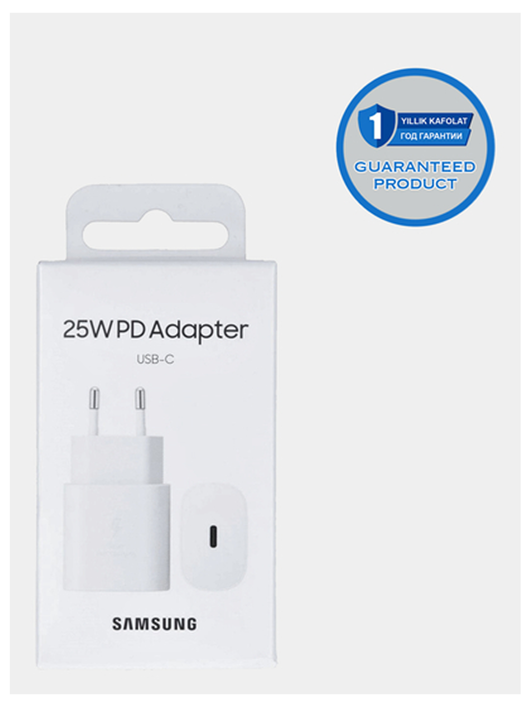 Сетевое зарядное устройство (EP-T2510NWEGRU), white 25Вт Супербыстрая зарядка до 100 %, Гарантия 1 год