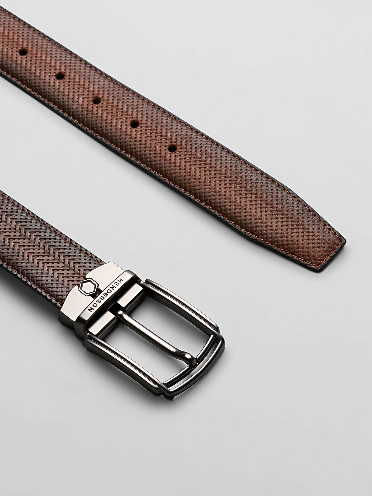 Ремень HENDERSON для мужчин, размер 115, коричневый — фото 1