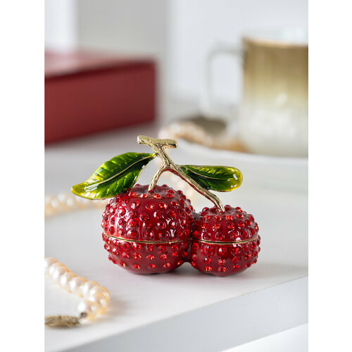 Шкатулка в стиле Фаберже для ювелирных украшений, мелочей декоративная. Статуэтка для интерьера. Коллекционная фигурка. Design by Keren Kopal, Israel