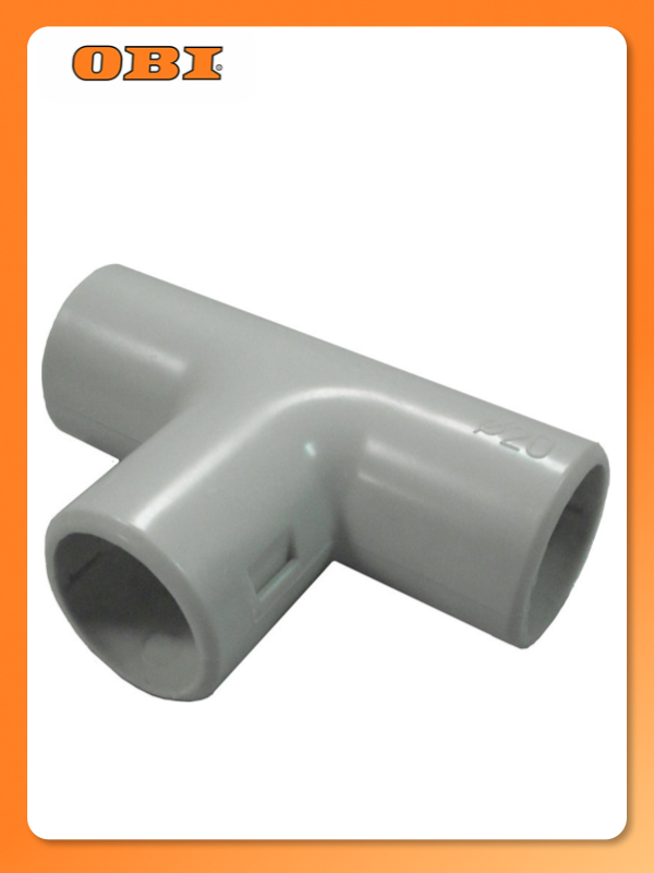 Тройник пластиковый Ecoplast 16 мм 5 шт