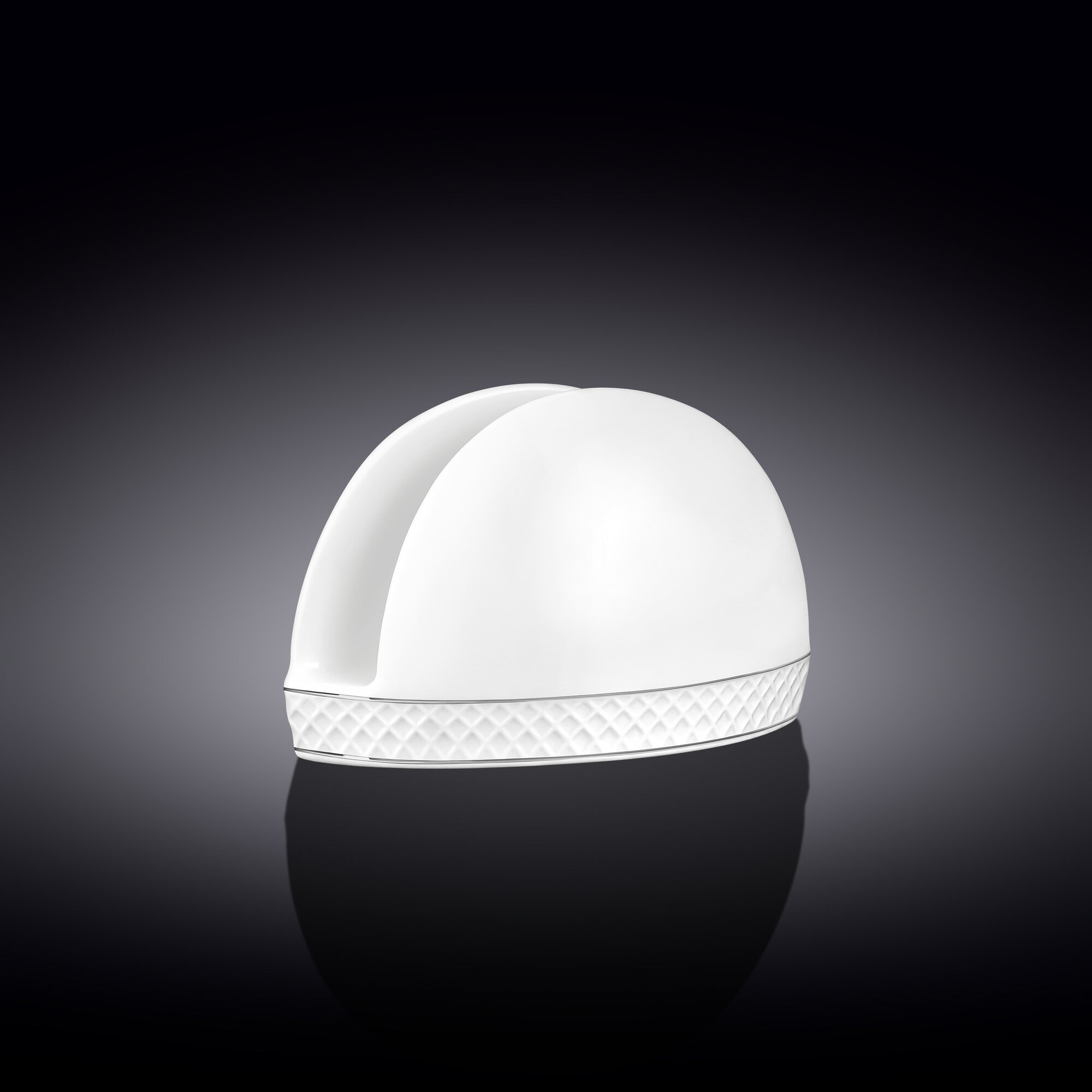 Салфетница с платиновыми линиями 12x7,5 см WL‑880103901/A