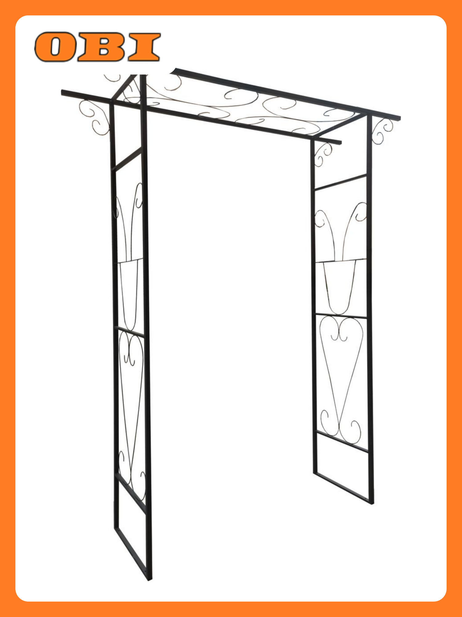 Арка садовая Lines для роз металл бесцветная 120x45x200 см