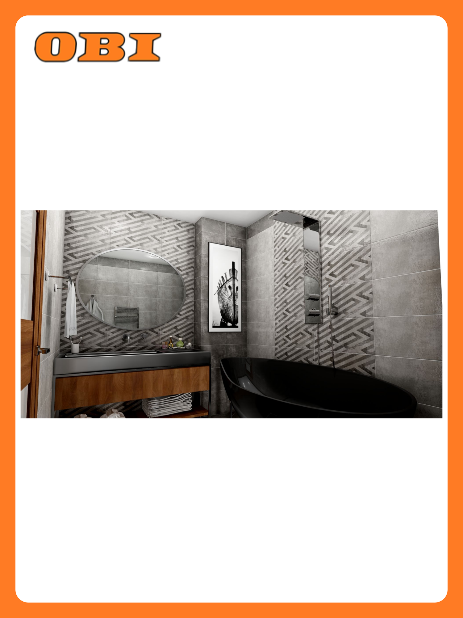 Керамический декор Керамин Нью-Йорк серый геометрия 60x30 см 1 шт