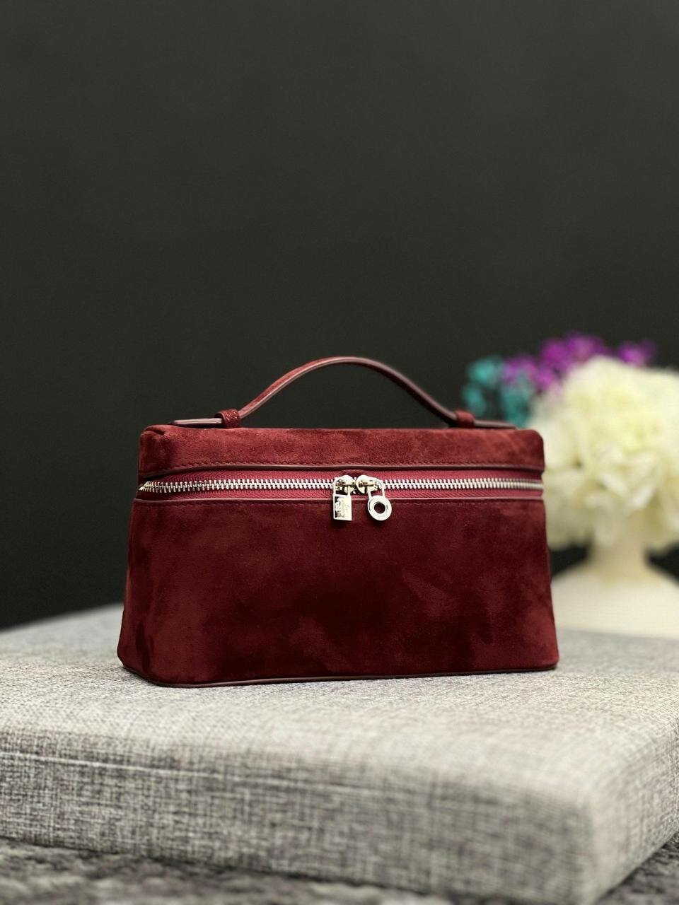 Сумка бочонок , фактура матовая, розовый, — фото 1