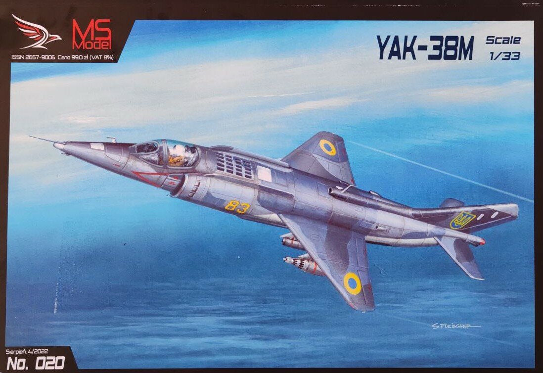 Сборная бумажная модель Штурмовик Як-38М - MSModel №20 (журнал)