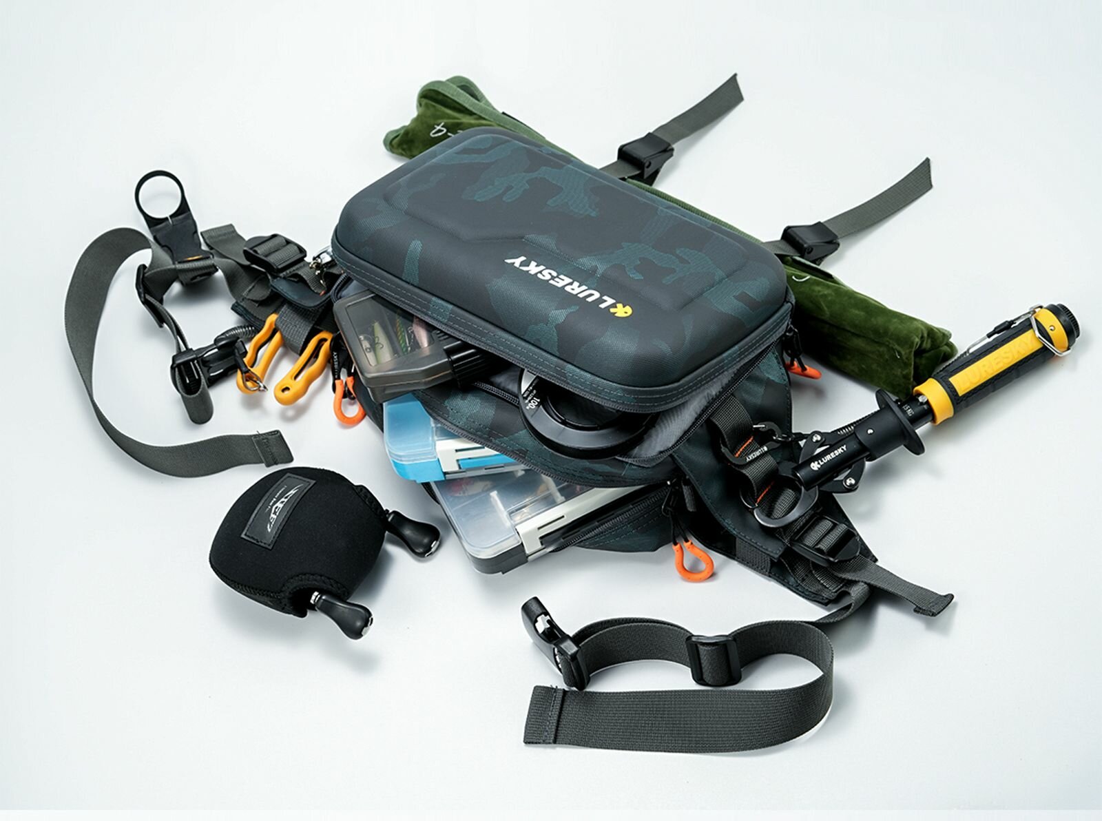 Сумка поясная , темно-зеленый — фото 1