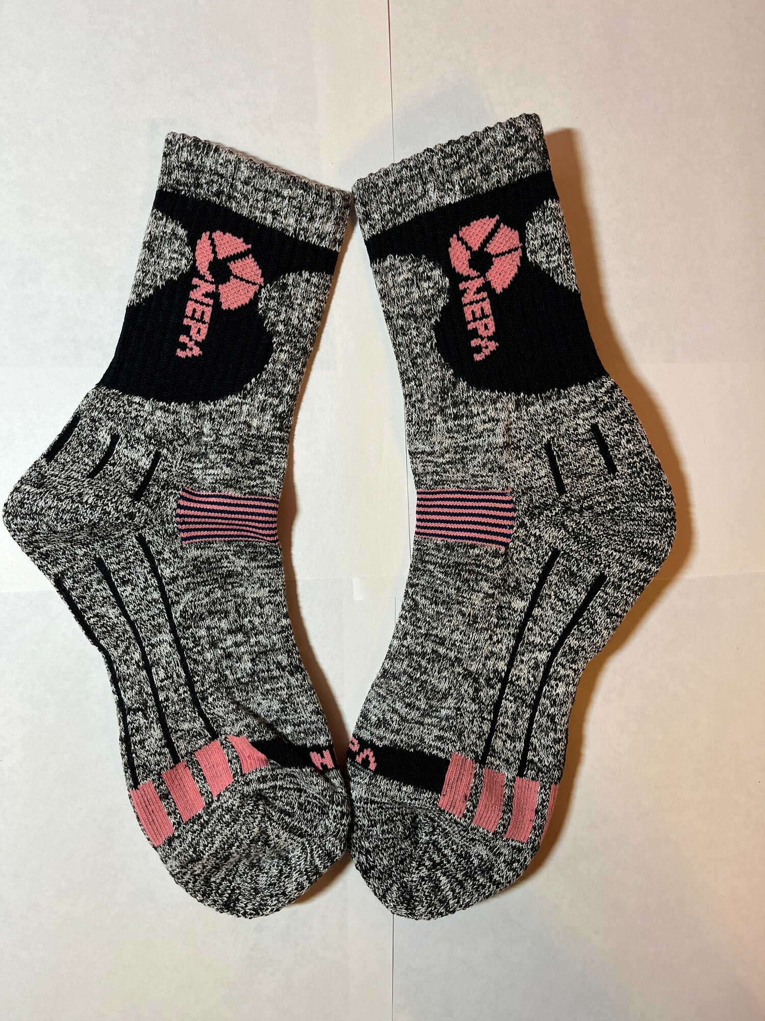 Носки NEPA, размер 24, серый, черный, розовый — фото 1