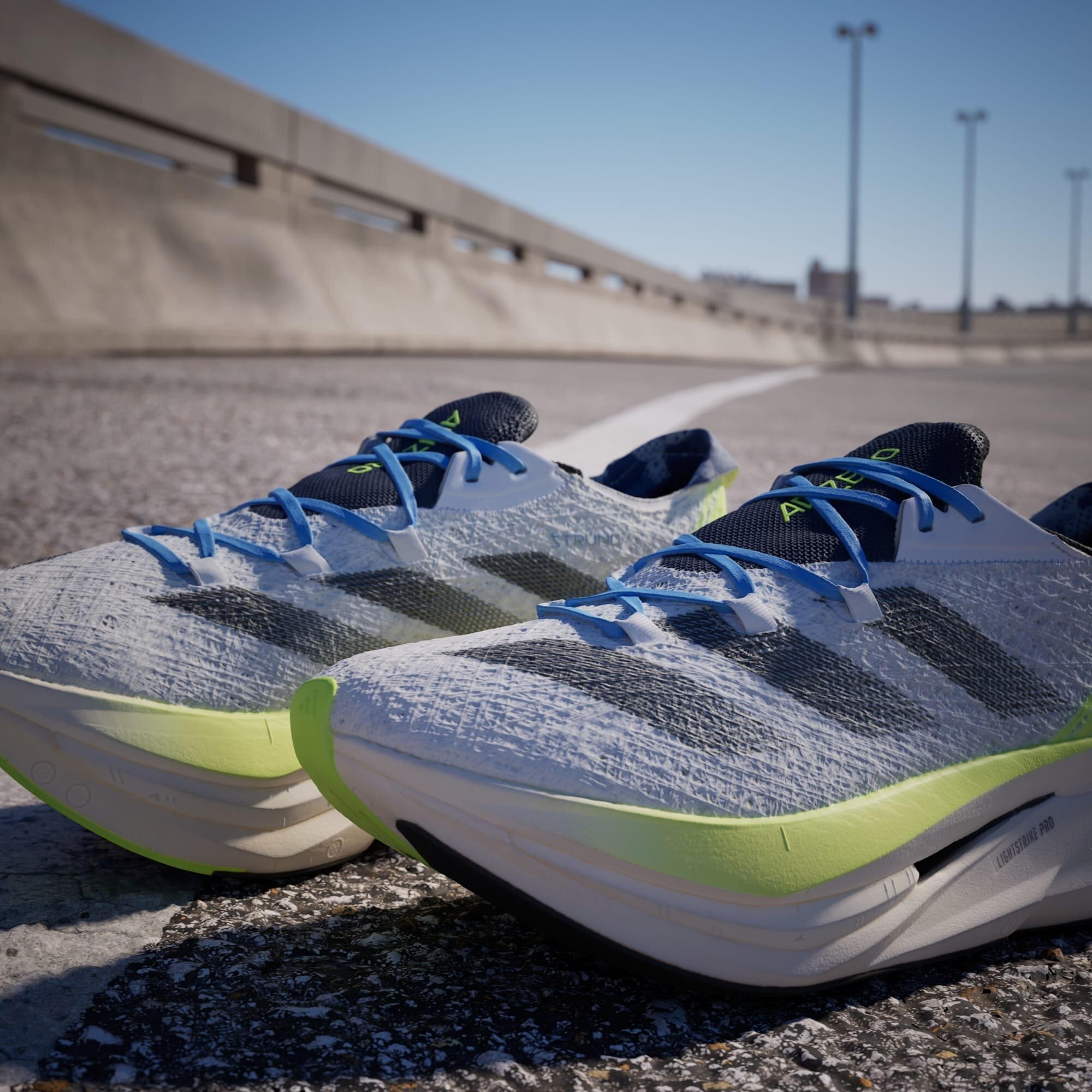 Кроссовки adidas Adizero Prime X 2 Strung, полнота F, размер 9 UK, голубой — фото 1