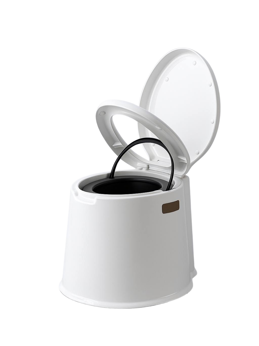 Биотуалет Hamkor, переносной, для взрослых, сухой смыв, пластик, белый/черный — фото 1