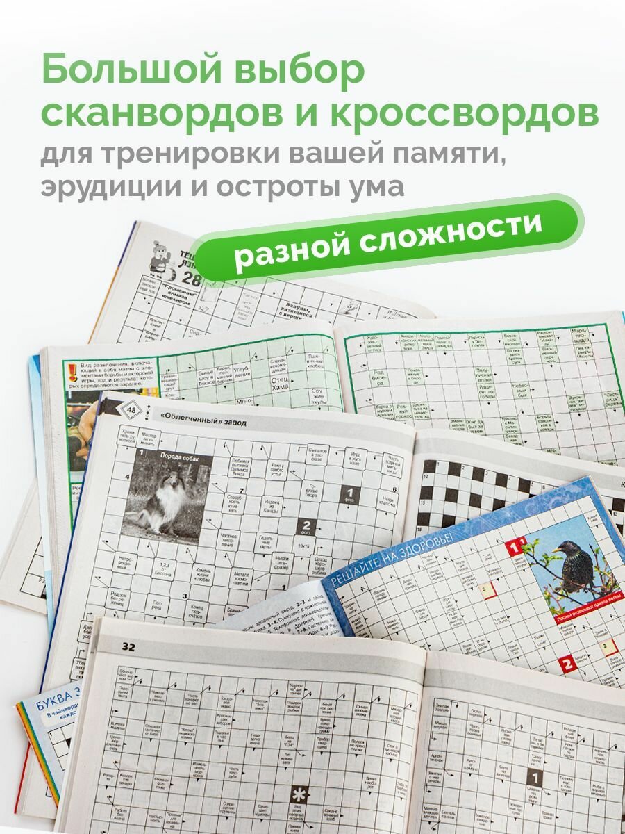 Сканворды и кроссворды 10 штук — фото 1
