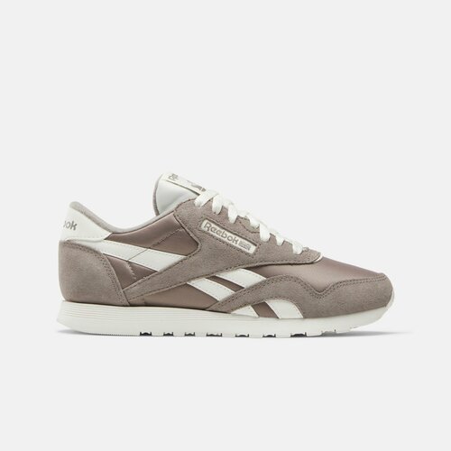 фото Кроссовки reebok classic nylon, размер 7 us, молочный/коричневый