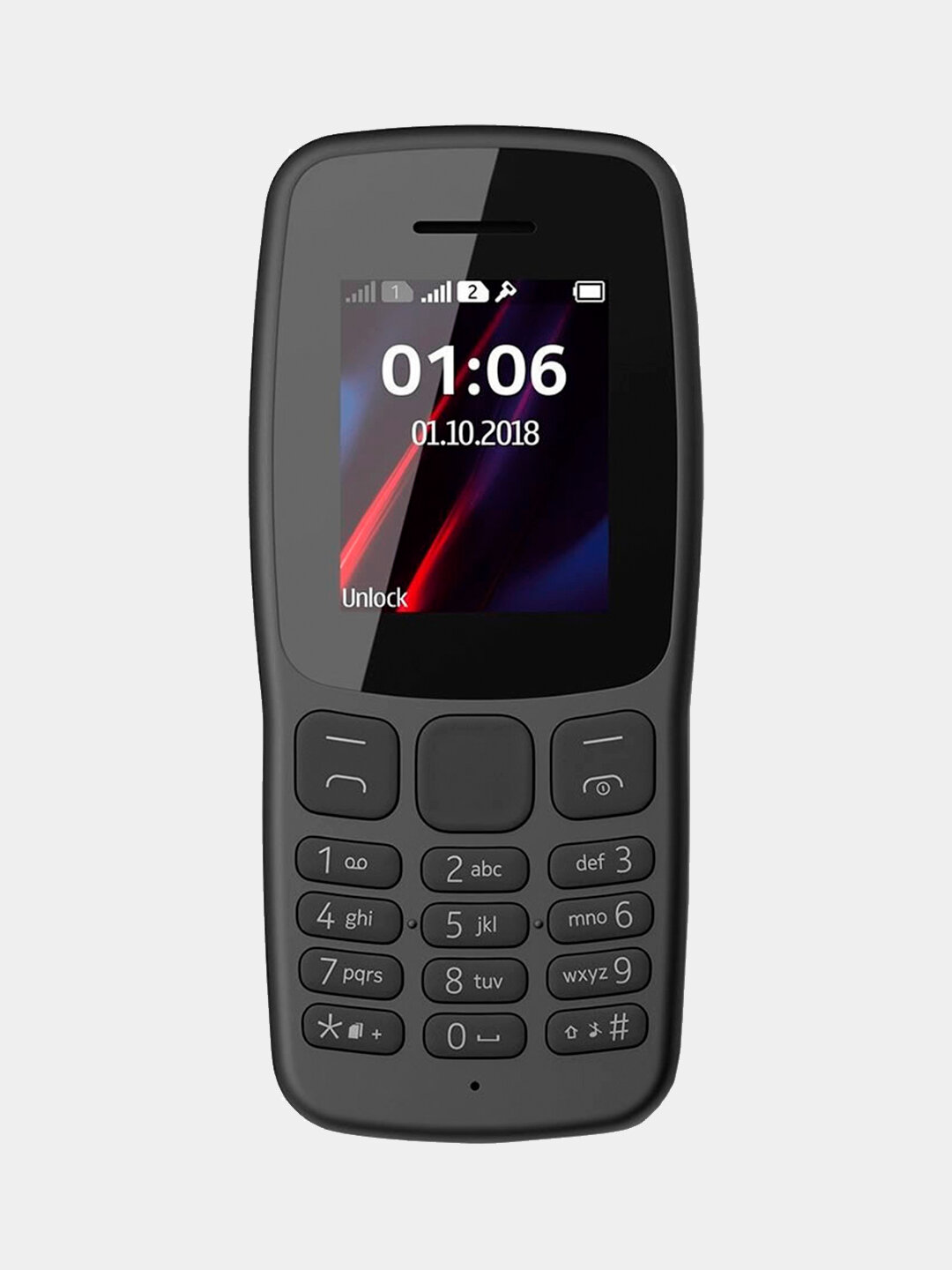 Мобильный телефон Nokia 106 TA-1114, Dual SIM, Black, 1.8", GSM — фото 1
