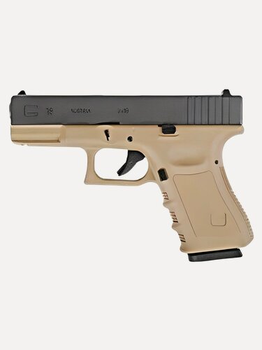 Изображение товара Пистолет пневм. WE GLOCK-19 gen3, металл слайд TAN