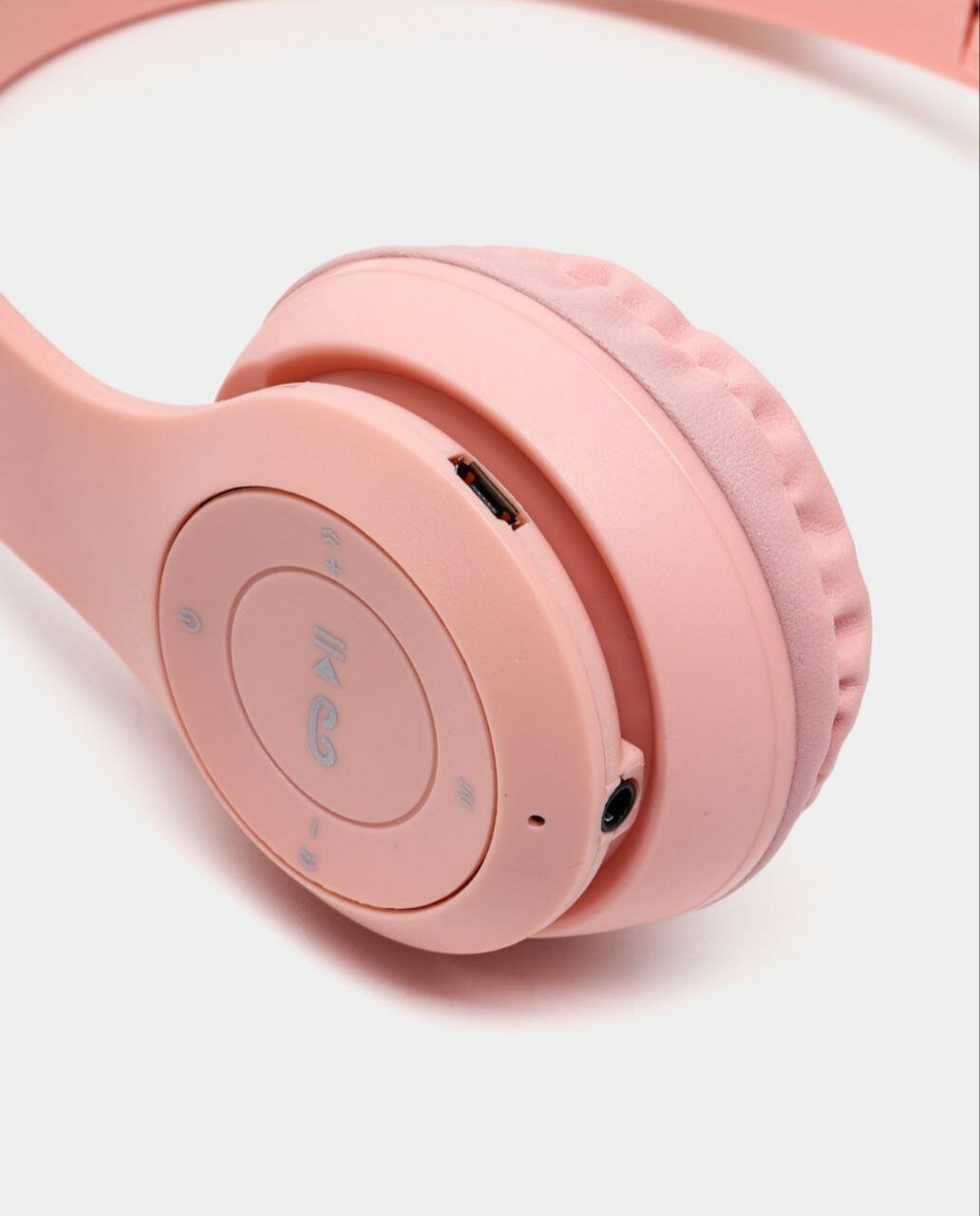 Наушники, с RGB подсветкой, Bluetooth 5,0, для девочек, розовые — фото 1