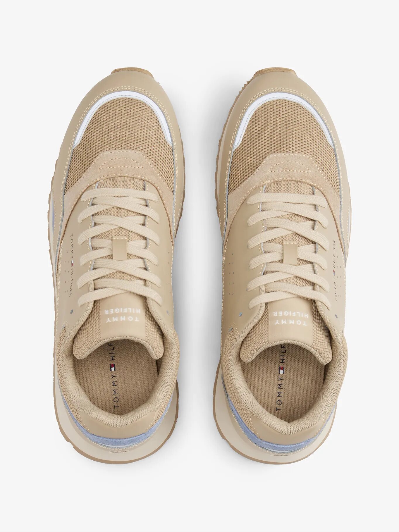 Кроссовки TOMMY HILFIGER, размер 42 EU, бежевый — фото 1
