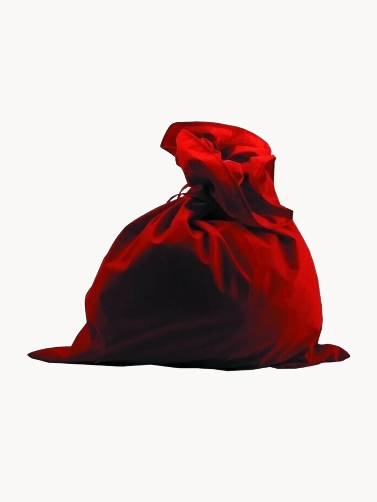 Мешок Деда Мороза красный, сатин М-2