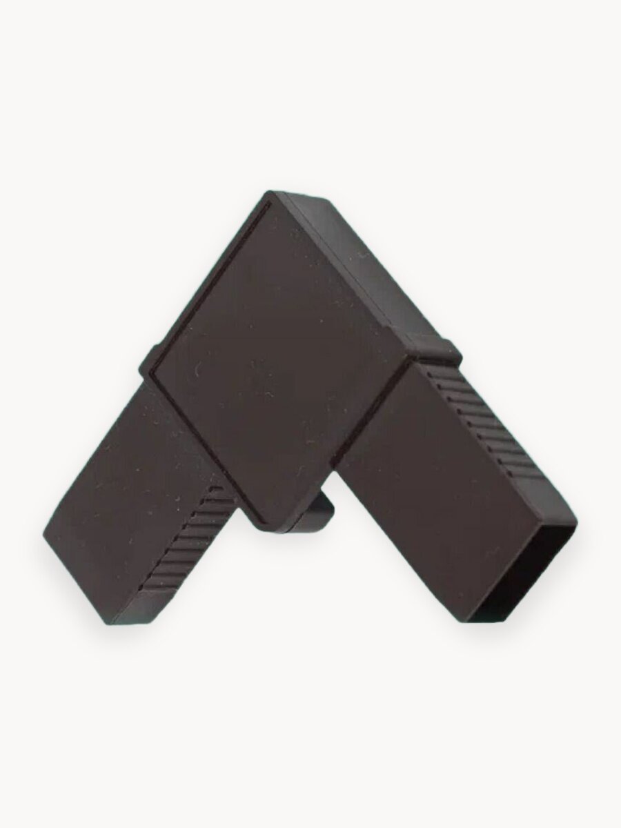 Уголки для москитных сеток, усиленные, коричневые, 4 штуки в упаковке