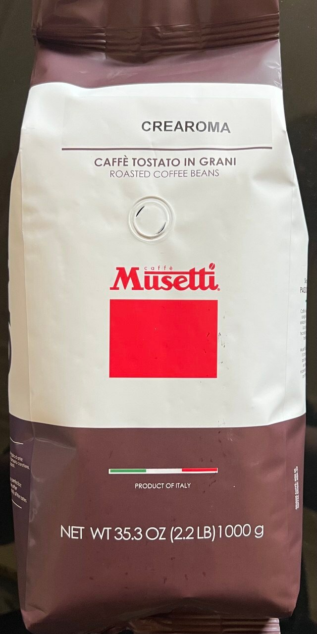 Кофе Musetti, премиум, Crearoma, Италия, обжаренный, в зернах, 1кг