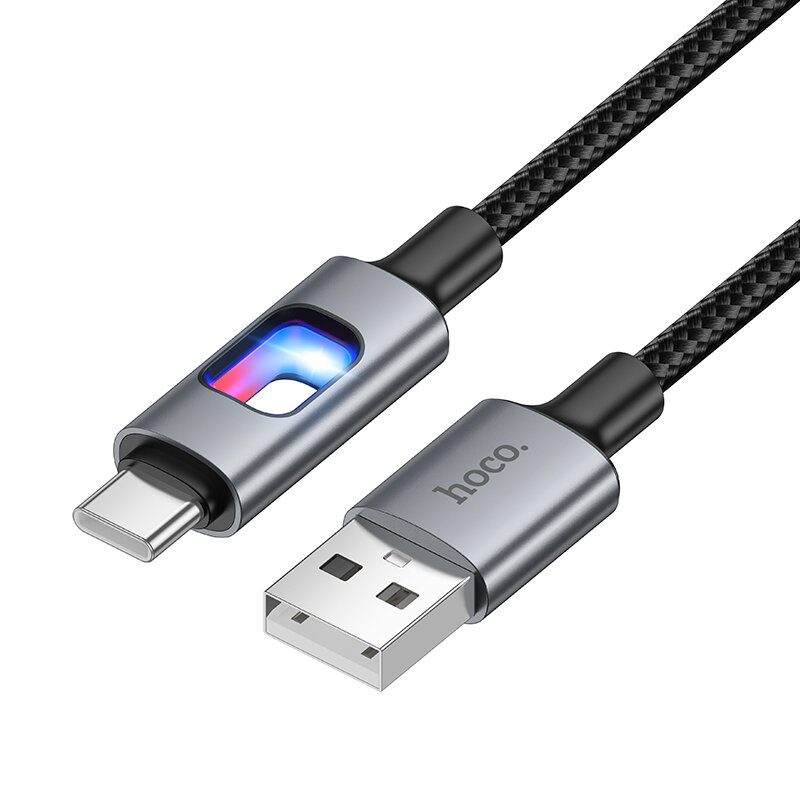 USB Кабель Type-C HOCO U144 1.2 метра цвет черный ток до 3А