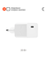 Быстрое зарядное устройство COMMO 20W Compact Charger USB-C, 20 В...