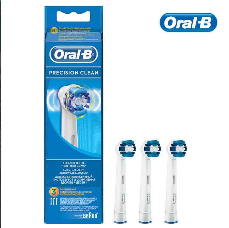Насадки Oral-B 3 шт, для электрической зубной щетки, универсальный