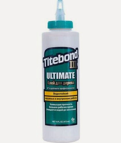 Изображение товара Клей для дерева водостойкий Titebond III Ultimate Wood Glue 473мл (1414)