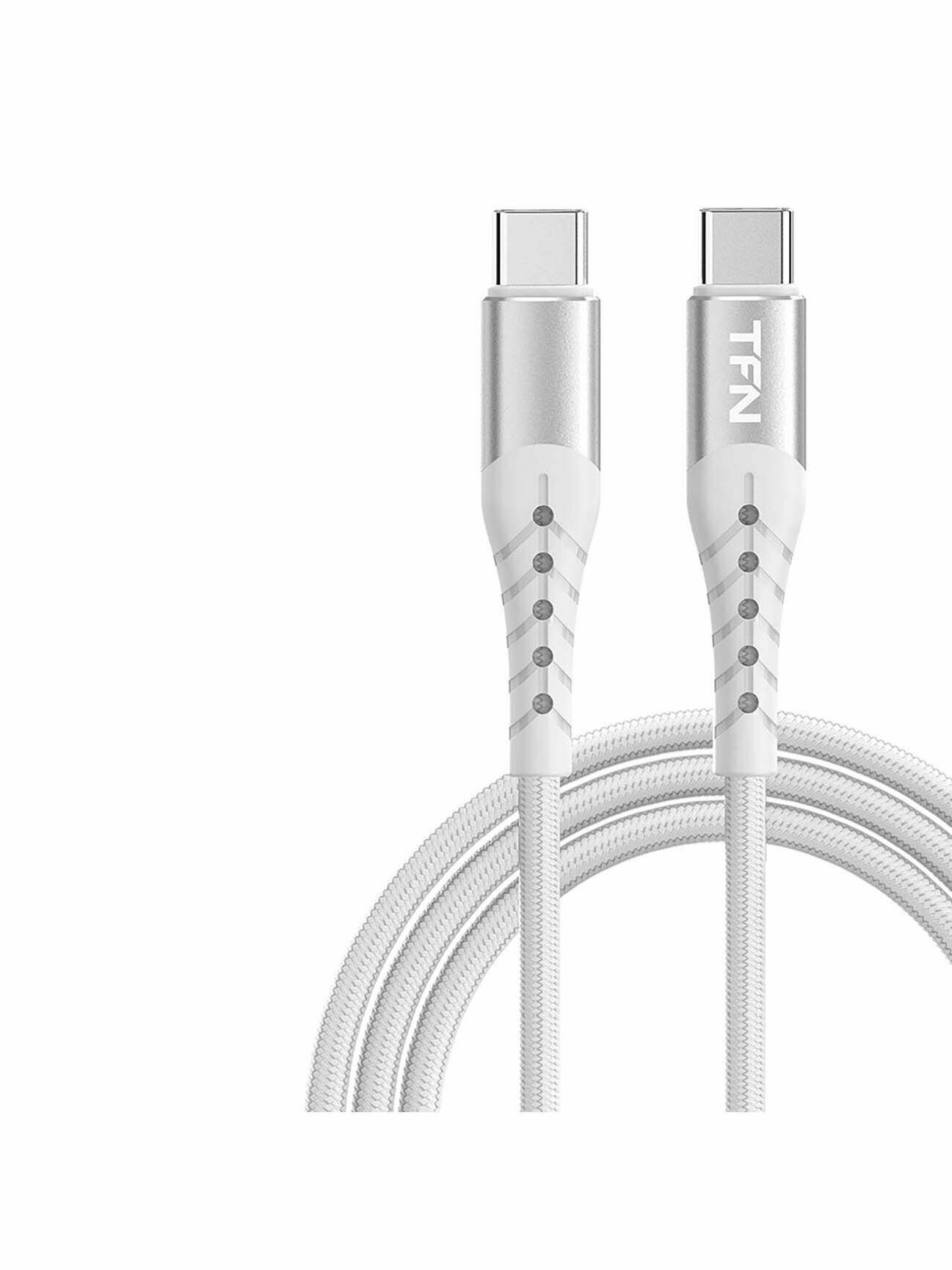 Кабель USB Type-C TFN 1.2m white (TFN-CPDUSBCC12MWH) — фото 1
