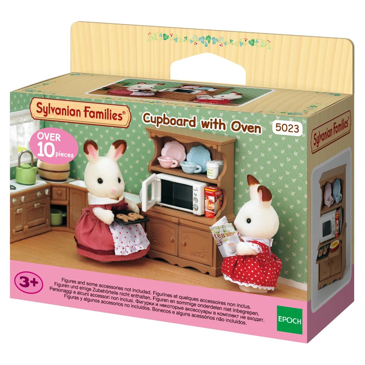 Игровой набор Sylvanian Families «Буфет с микроволновой печью», 2 чашки и блюдца