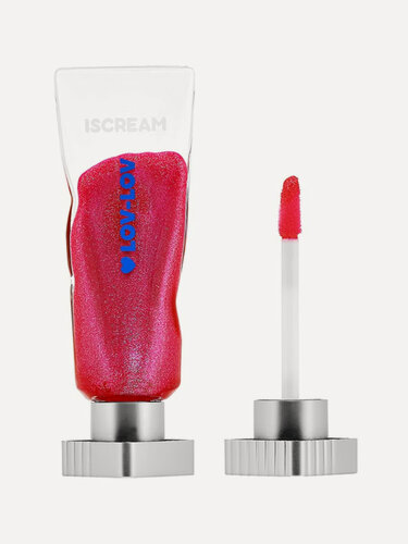 Изображение товара Блеск для губ ISCREAM коллекция LOV-LOV, тон 05, с глиттером