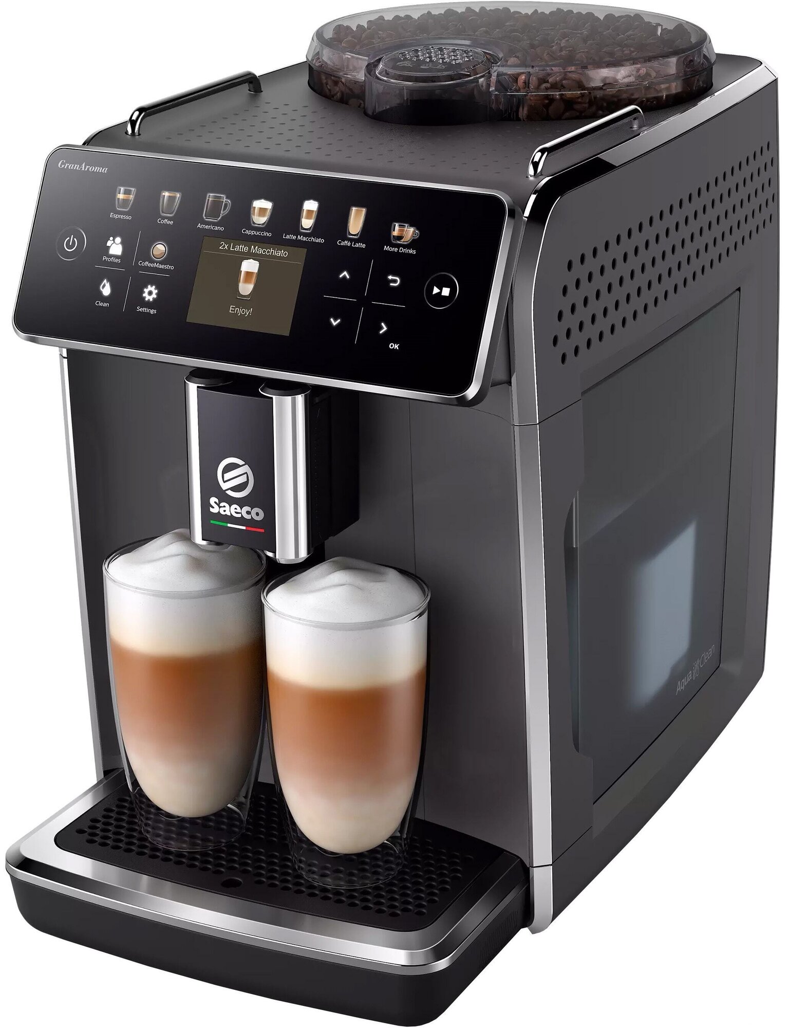 Автоматическая кофемашина Saeco SM6480 эспрессо сенсорное управление 1500 Вт
