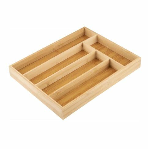 Лоток для столовых приборов Mallony 37x30x4.5 см бамбук цвет коричневый