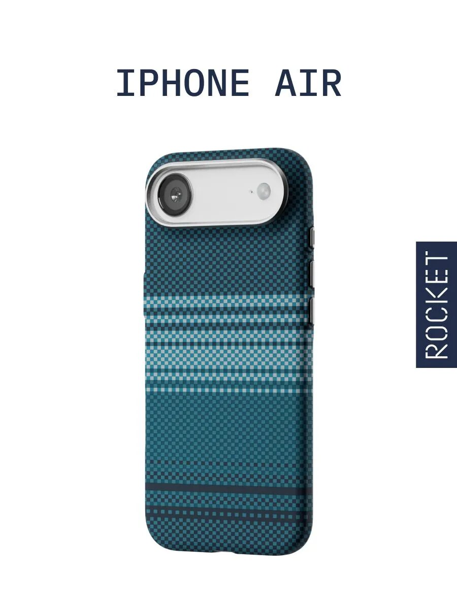 Чехол на iPhone Air ROCKET Graphic, магнитный, цвет: синий — фото 1