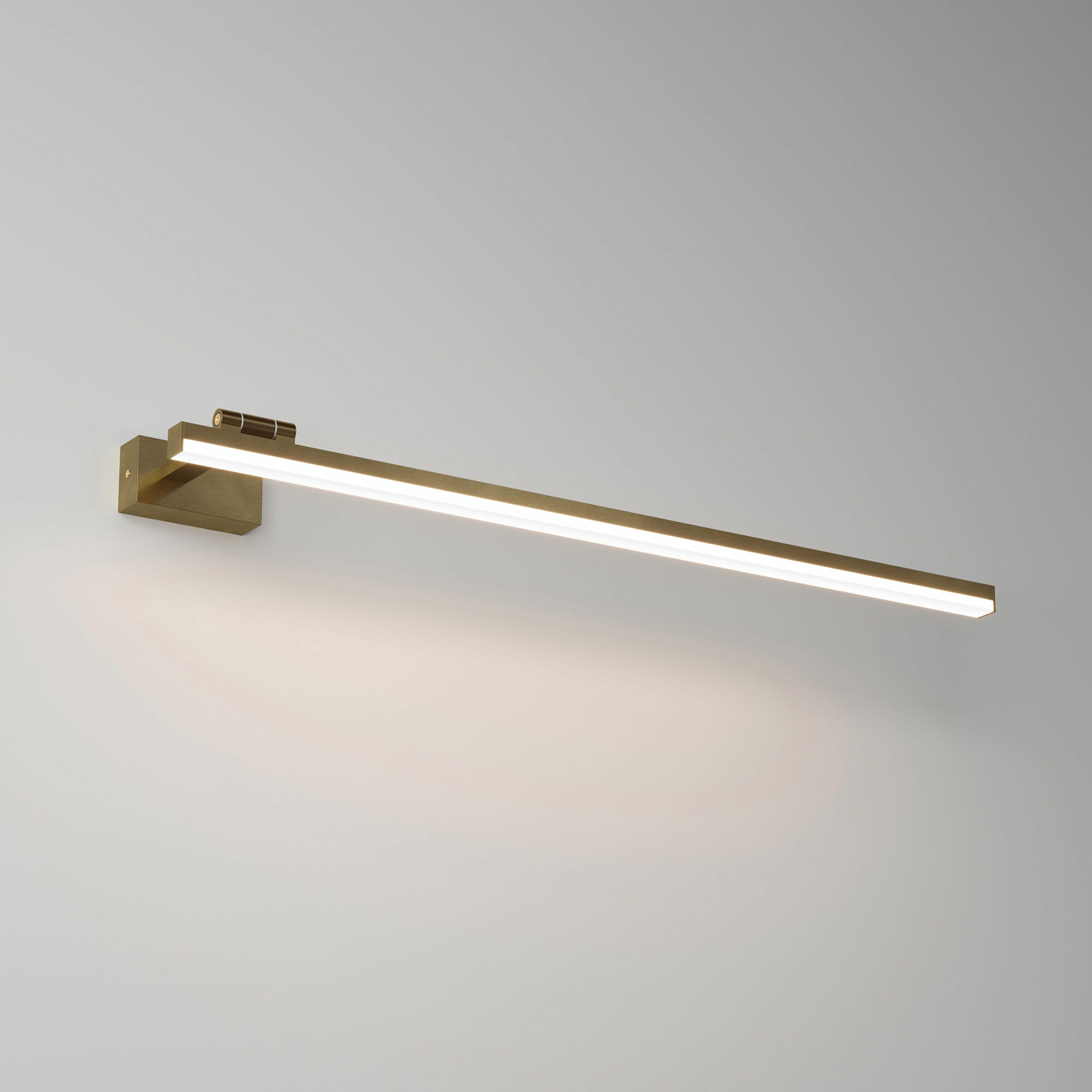Настенный светильник для картин и зеркал Elektrostandard Acento 40155/LED 12 Вт/3000K поворотный механизм цвет латунь